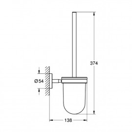 Ершик для унитаза Grohe BauCosmopolitan 40463001