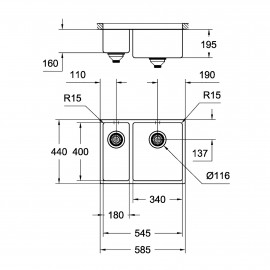 Кухонная мойка Grohe Sink K700U 31576SD0