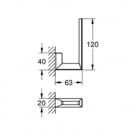 Держатель для запасной туалетной бумаги Grohe Selection Cube 40784000