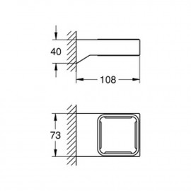 Держатель для аксессуаров Grohe Selection Cube 40865000