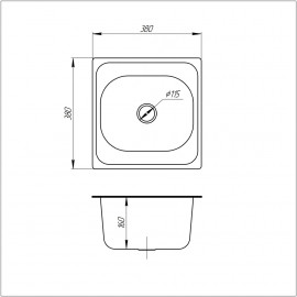 Кухонная мойка ULA 7706 U Satin (ULA7706SAT08)