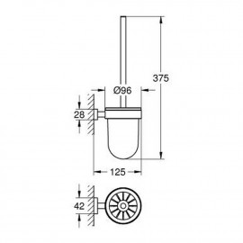 Ершик для унитаза Grohe Essentials Cube 40513001