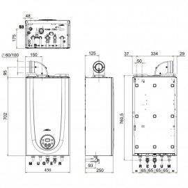 Котел газовый Sime Brava One 25 BF 24 кВт двухконтурный