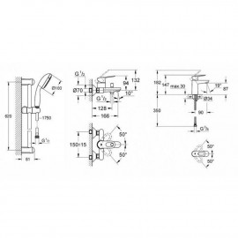 Набор смесителей Grohe BauLoop M-Size 123215M