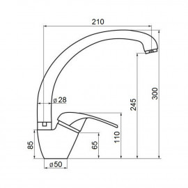 Смеситель для кухни GF (WHI)S-03-012F