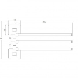 Полотенцедержатель GF (BLB)S-2613