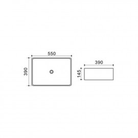 Раковина Q-tap Tit WHI 41292/F008