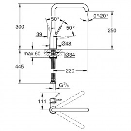 Смеситель для кухни Grohe Essence 30269000