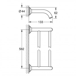 Полотенцедержатель Grohe Essentials Authentic 40654001
