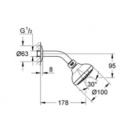 Душевая система Grohe Euroeco 26000004