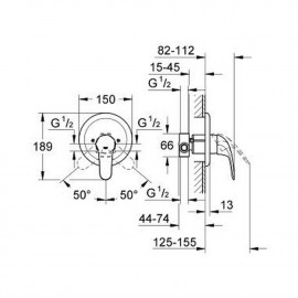 Душевая система Grohe Euroeco 26000004