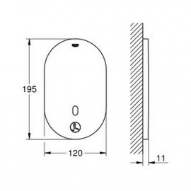 Внешняя часть смесителя для душа Grohe Eurosmart Cosmopolitan 36415000