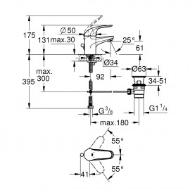 Набор смесителей Grohe Euroeco 123232S