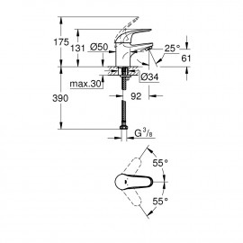 Набор смесителей Grohe Euroeco 124428