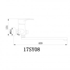 Смеситель для ванны GF (CRM)S-03-005B