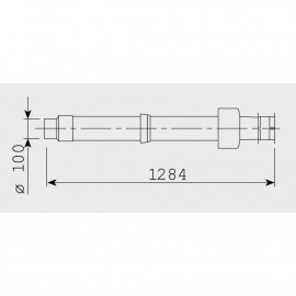 Коаксиальный выход Sime для традиционных котлов 60/100 1285 мм