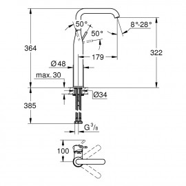 Смеситель для раковины Grohe Essence XL-Size 32901001