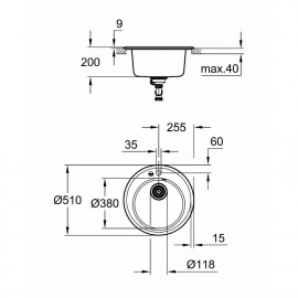 Кухонная мойка Grohe Sink K200 31656AT0