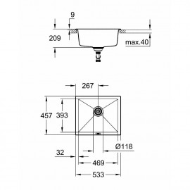 Кухонная мойка Grohe Sink K700 Undermount 31654AT0