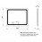 Зеркало Qtap Mideya 1000х800 (DC-F910) с LED-подсветкой и антизапотеванием QT2078F910W