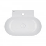 Раковина Qtap Cardinal 565х400х130 White с донным клапаном QT0411K177W