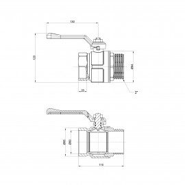 Кран шаровой Icma 2