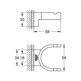 Крючок Grohe Selection 41049000