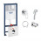 Комплект Grohe инсталляция Rapid SL 38721001 + набор для гигиенического душа со смесителем BauLoop 111042