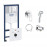 Комплект Grohe инсталляция Rapid SL 38827000 + набор для гигиенического душа со смесителем BauLoop 111042