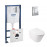 Набор инсталляция 4 в 1 Grohe Rapid SL 38772001 + унитаз с сиденьем Qtap Swan QT16335178W