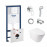 Комплект инсталляция Grohe Rapid SL 38722001 + унитаз с сиденьем Qtap Swan QT16335178W + набор для гигиенического душа со смесителем Grohe BauLoop 111042
