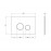 Панель смыва для унитаза Qtap Nest QT0111V1163GB