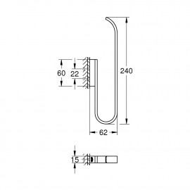 Держатель для запасной туалетной бумаги Grohe Selection 41067000