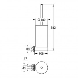 Ершик для унитаза Grohe Selection 41076000