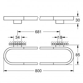 Полотенцедержатель Grohe Selection 41058000