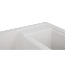 Кухонная мойка с дополнительной чашей Lidz 615x500/200 STO-10 (LIDZSTO10615500200)