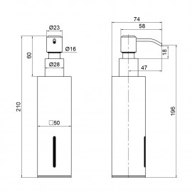 Дозатор для жидкого мыла Qtap Liberty BLM 1152-2