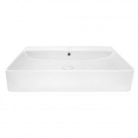 Раковина Qtap Nando 710х425х135 White с донным клапаном QT1211K427W