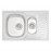 Кухонная мойка с дополнительной чашей Qtap 7850-B 0,8 мм Satin (QT7850BSAT08)
