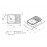 Кухонная мойка Lidz 7549 0,8 мм Micro Decor (LIDZ7549MICDEC)
