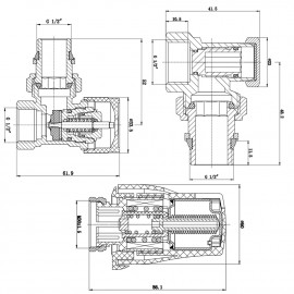 Комплект термостатический SD Forte 1/2