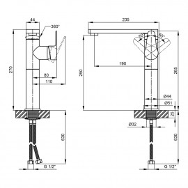 Смеситель для кухни Qtap Eco CRB 007F