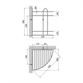 Полка SW 23-109-2CRM