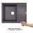 Кухонная мойка Lidz 625x500/200 GRF-13 (LIDZGRF13625500200)