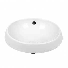 Раковина Qtap Jay 475х475х200 White с донным клапаном QT0711K305W