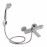 Смеситель для ванны Qtap Krychle 3052104GC