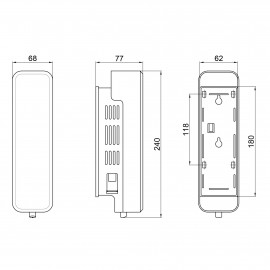 Диспенсер для жидкого мыла Qtap Davcovac mydla DM350CS1