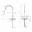 Смеситель для кухни Lidz (BCR) 74 18 273F-4 с рефлекторным изливом