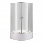 Душевая кабина Lidz Latwa SC90x90.SAT.HIGH.TR, стекло прозрачное 4 мм