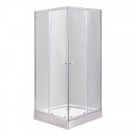 Душевая кабина Lidz Wawel SC90x90.SAT.LOW.TR, стекло прозрачное 4 мм